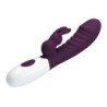 PRETTY LOVE - VIBRADOR DE CONEJO TRAVIESO DE 30 FUNCIONES, MORADO
