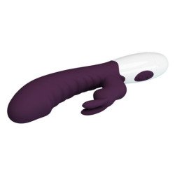 PRETTY LOVE - VIBRADOR DE CONEJO TRAVIESO DE 30 FUNCIONES, MORADO