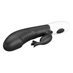 PRETTY LOVE - RASMUSSEN VIBRADOR CON FORMA DE CONEJO DE 30 FUNCIONES NEGRO