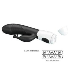 PRETTY LOVE - RASMUSSEN VIBRADOR CON FORMA DE CONEJO DE 30 FUNCIONES NEGRO