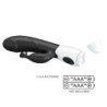 PRETTY LOVE - RASMUSSEN VIBRADOR CON FORMA DE CONEJO DE 30 FUNCIONES NEGRO