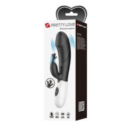 PRETTY LOVE - RASMUSSEN VIBRADOR CON FORMA DE CONEJO DE 30 FUNCIONES NEGRO