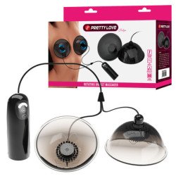 PRETTY LOVE - ROTATING NIPPLE SUCTION STIMULATOR BLACK