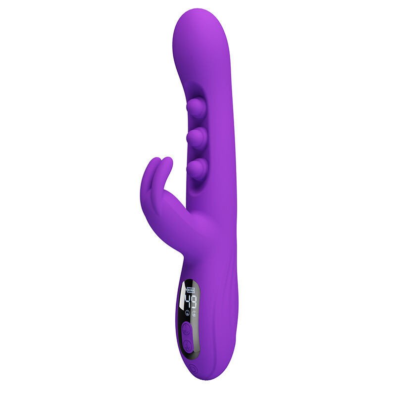 PRETTY LOVE - VIBRADOR SABIEN RABBIT CON ESTIMULACIÓN POR GOLPES Y LED MORADO