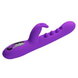 PRETTY LOVE - VIBRADOR SABIEN RABBIT CON ESTIMULACIÓN POR GOLPES Y LED MORADO