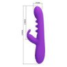 PRETTY LOVE - VIBRADOR SABIEN RABBIT CON ESTIMULACIÓN POR GOLPES Y LED MORADO