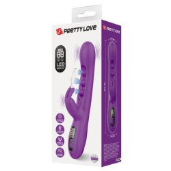 PRETTY LOVE - VIBRADOR SABIEN RABBIT CON ESTIMULACIÓN POR GOLPES Y LED MORADO