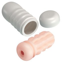 PRETTY LOVE - MASTURBADOR VAGINAL SHERRY CON VENTOSA Y TEXTURAS INTERNAS