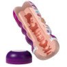 PRETTY LOVE - MASTURBADOR VAGINAL SUAVIZANTE CON VENTOSA Y TEXTURAS INTERNAS