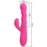PRETTY LOVE - VIBRADOR MULTIFUNCIONAL DE CONEJO PARA INVIERNO CON PANTALLA LED ROSA