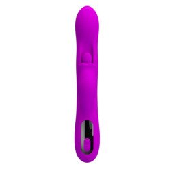 PRETTY LOVE - VIBRADOR OSCILANTE YALANDA RABBIT CON PANTALLA LED MORADO