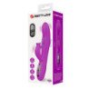 PRETTY LOVE - VIBRADOR OSCILANTE YALANDA RABBIT CON PANTALLA LED MORADO