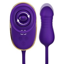 SHE.E.O - HERRAMIENTA DE SUCCIÓN CLITORAL CON EFECTO DE LAMIDO Y ESTIMULADOR ANAL MORADO