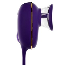 SHE.E.O - HERRAMIENTA DE SUCCIÓN CLITORAL CON EFECTO DE LAMIDO Y ESTIMULADOR ANAL MORADO