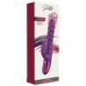 SHE.E.O - VIBRADOR CON FORMA DE CONEJO MORADO EN REMOLINO