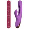SHE.E.O - VIBRADOR DE PUNTO G CON FORMA DE CONEJO CON MOVIMIENTO DIGITAL, COLOR MORADO