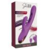 SHE.E.O - VIBRADOR DE PUNTO G CON FORMA DE CONEJO CON MOVIMIENTO DIGITAL, COLOR MORADO