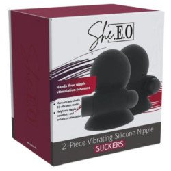 SHE.E.O - GEL DE SUCCIÓN VIBRATORIO RECARGABLE PARA PEZONES