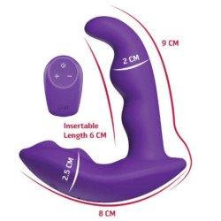 SHE.E.O - ESTIMULADOR ANAL VIBRATORIO ROTATIVO CON CONTROL REMOTO - MORADO