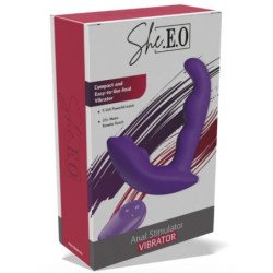 SHE.E.O - ESTIMULADOR ANAL VIBRATORIO ROTATIVO CON CONTROL REMOTO - MORADO
