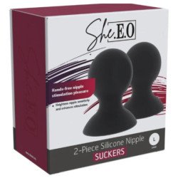 SHE.E.O - VENTOSAS DE SILICONA PARA PEZONES L