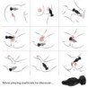 ARMONY - VIBRADOR Y TAPÓN ANAL CON CONTROL REMOTO NEGRO