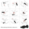 ARMONY - VIBRADOR Y TAPÓN ANAL CON CONTROL REMOTO NEGRO