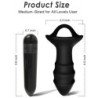 ARMONY - VIBRADOR DE DEDOS Y TAPÓN ANAL KYLIN CON CONTROL REMOTO NEGRO