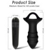 ARMONY - VIBRADOR DE DEDOS Y TAPÓN ANAL KYLIN CON CONTROL REMOTO NEGRO