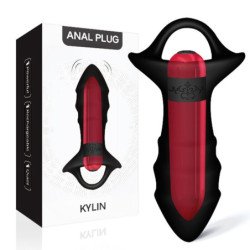 ARMONY - VIBRADOR DE DEDOS Y TAPÓN ANAL KYLIN CON CONTROL REMOTO NEGRO