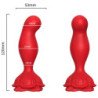 ARMONY - VIBRADOR ROSA Y TAPÓN ANAL CON CONTROL REMOTO ROJO