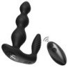 ARMONY - VIBRADOR Y ESTIMULADOR ANAL MANFUN CON CONTROL REMOTO, COLOR NEGRO