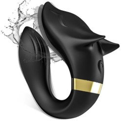 ARMONY - VIBRADOR FOX PARA PAREJAS CON CONTROL REMOTO NEGRO