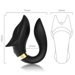 ARMONY - VIBRADOR FOX PARA PAREJAS CON CONTROL REMOTO NEGRO