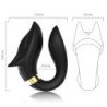 ARMONY - VIBRADOR FOX PARA PAREJAS CON CONTROL REMOTO NEGRO