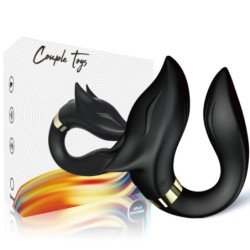 ARMONY - VIBRADOR FOX PARA PAREJAS CON CONTROL REMOTO NEGRO