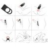 ARMONY - ANILLO VIBRADOR DOBLE TWINS PARA PAREJAS NEGRO