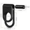 ARMONY - ANILLO VIBRADOR DOBLE TWINS PARA PAREJAS NEGRO