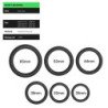 ARMONY - ANILLOS DE CIERRE DE SILICONA NEGRO