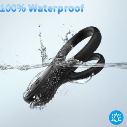 ARMONY - VIBRADOR DE DOBLE ANILLO NEGRO