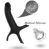 ARMONY - DILDO CON ANILLO Y VIBRADOR NEGRO