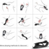 ARMONY - ANILLO VIBRADOR DOBLE VEYRON PARA PAREJAS, COLOR NEGRO