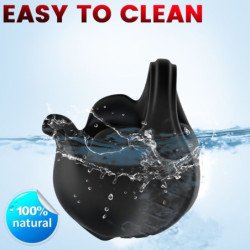 ARMONY - ANILLO VIBRADOR DE VENTOSAS CON CONTROL REMOTO NEGRO