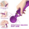 ARMONY - MASAJEADOR Y VIBRADOR FREEZA CON CABEZAL SUPERFLEXIBLE NEGRO