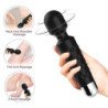 ARMONY - MASAJEADOR Y VIBRADOR CARTERO CON CABEZAL SÚPER FLEXIBLE, COLOR NEGRO