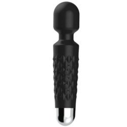 ARMONY - MASAJEADOR Y VIBRADOR CARTERO CON CABEZAL SÚPER FLEXIBLE, COLOR NEGRO