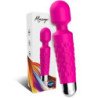 ARMONY - MASAJEADOR Y VIBRADOR CARTERO CON CABEZAL SÚPER FLEXIBLE, COLOR FUCSIA