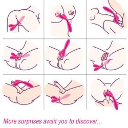 ARMONY - MASAJEADOR Y VIBRADOR EN FORMA DE Y CON DOBLE CABEZAL, COLOR FUCSIA