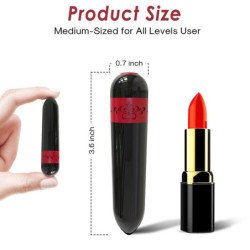 ARMONY - VIBRADOR COHETE BALA CON CONTROL REMOTO NEGRO
