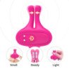 ARMONY - PINZAS MAGNÉTICAS VIBRATORIAS PARA PEZONES CON FORMA DE CONEJO, COLOR ROSA